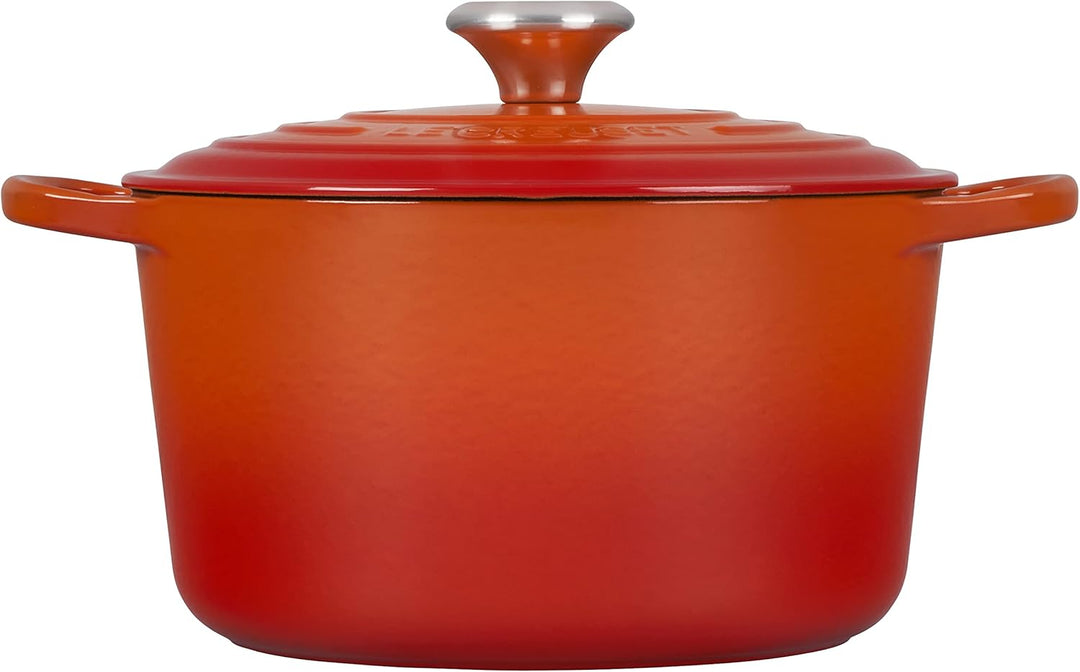 Le Creuset Bräter Signature rund hoch 24 cm Ofenrot orange Backofen, orange Backofen