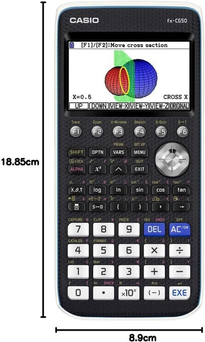 CALCUSO Sparpaket: Casio FX-CG 50 Grafikrechner + WYNGS Schutztasche schwarz + Erweiterte Garantie v