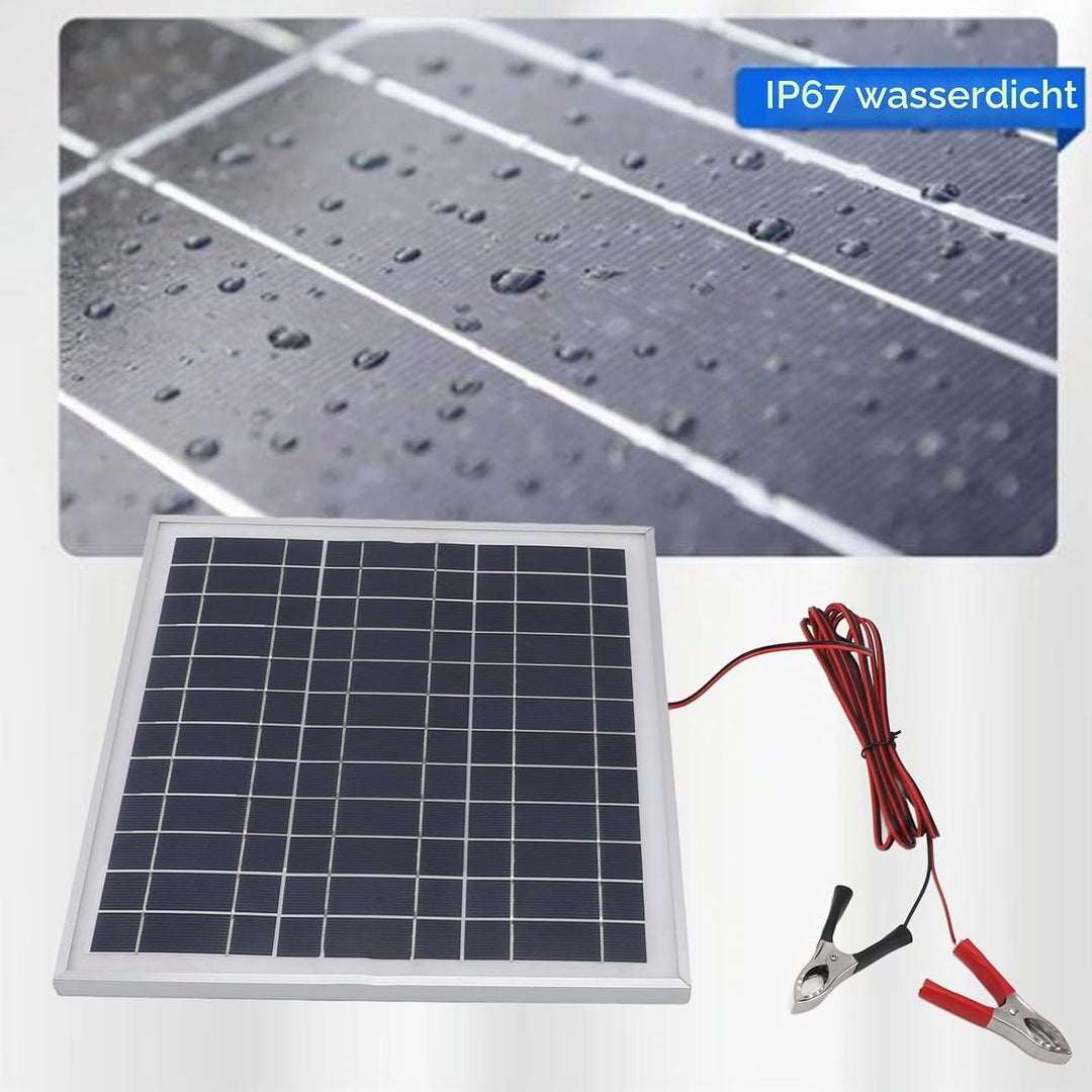 50 W 18 V Solarpanel, Monokristallines Silizium-Solarpanel-Ladegerät für Auto, Boot, Marine, Wohnmob