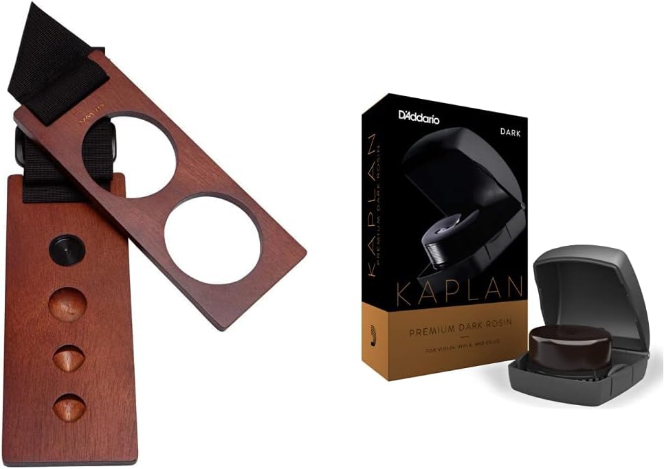 Gewa 415318 Parketschoner Walnuss & D'Addario Kaplan Prämium-Kolophonium | dunkel | sicher verpackt