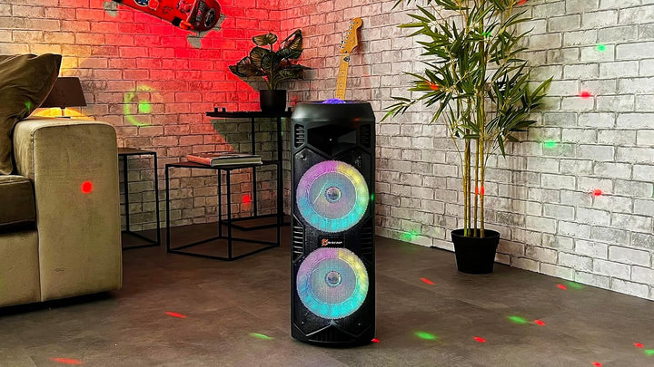 N-Gear LGP-5150 Black Tragbarer Bluetooth Partylautsprecher mit 200 W Ausgangsleistung, 87 dB Empfin