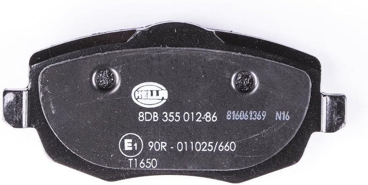 HELLA PAGID 8DB 355 012-851 Bremsbelagsatz - T1649 - Dicke/Stärke: 16.4mm - Bremssystem: Lucas - mit