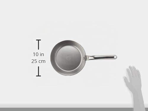 De Buyer - Bratpfanne CARBONE PLUS aus Eisenstahl - mit Rohrstielgriff aus Edelstahl - 24 cm Durchme