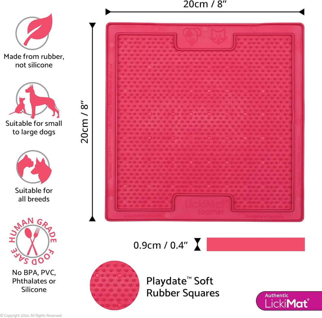 LICKIMAT Likmat Soother Hond Roze 20Cm Pink, Pink