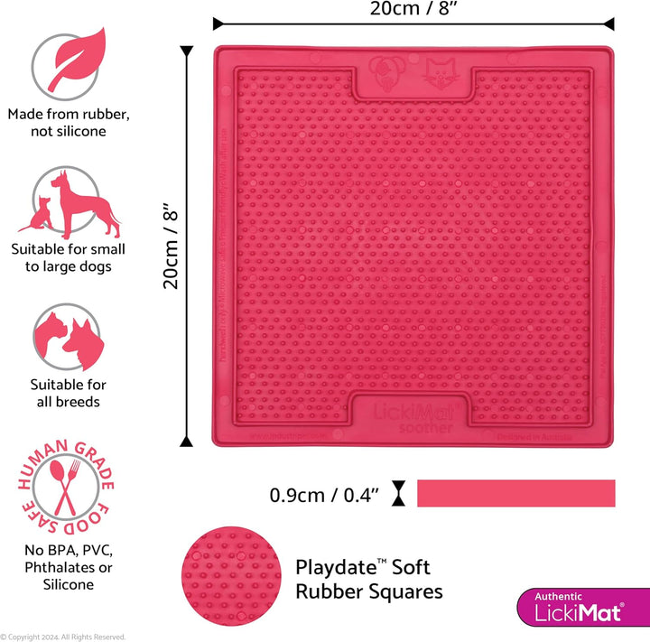 LICKIMAT Likmat Soother Hond Roze 20Cm Pink, Pink