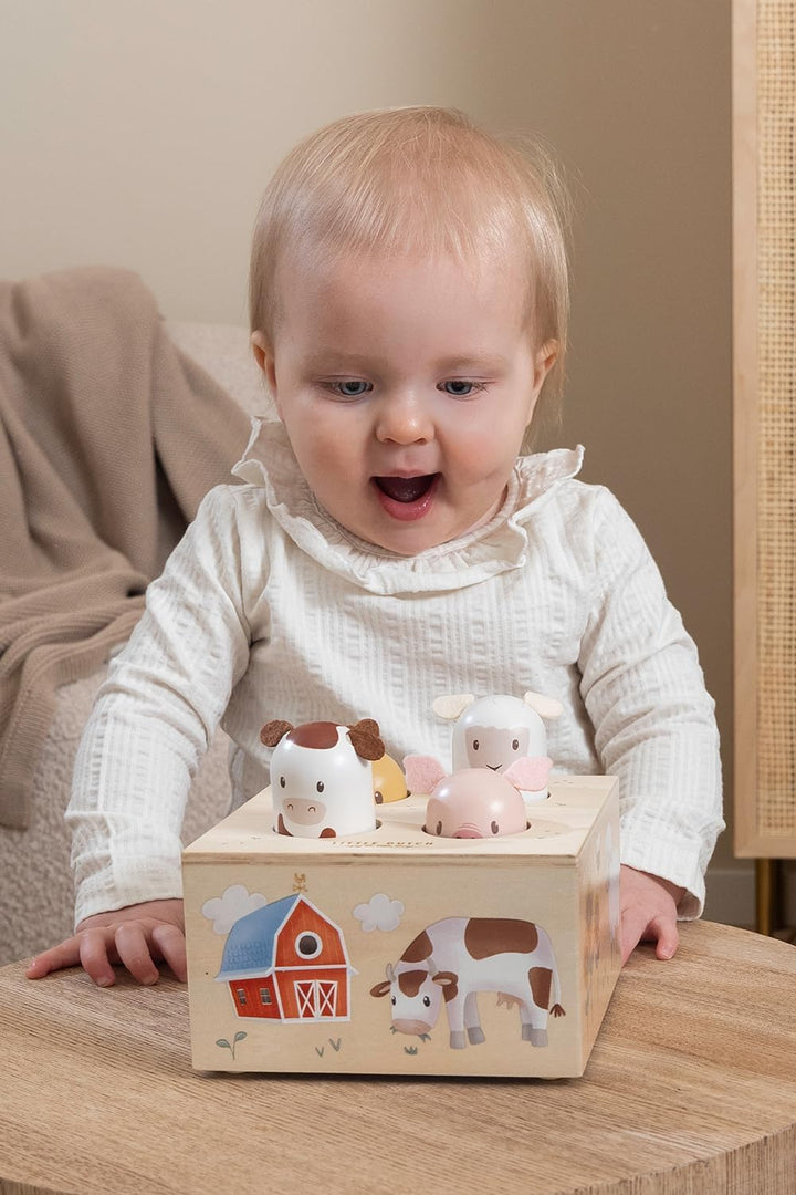 Little Dutch Pop Up Holz Spielzeug Baby Tiere - Little Farm