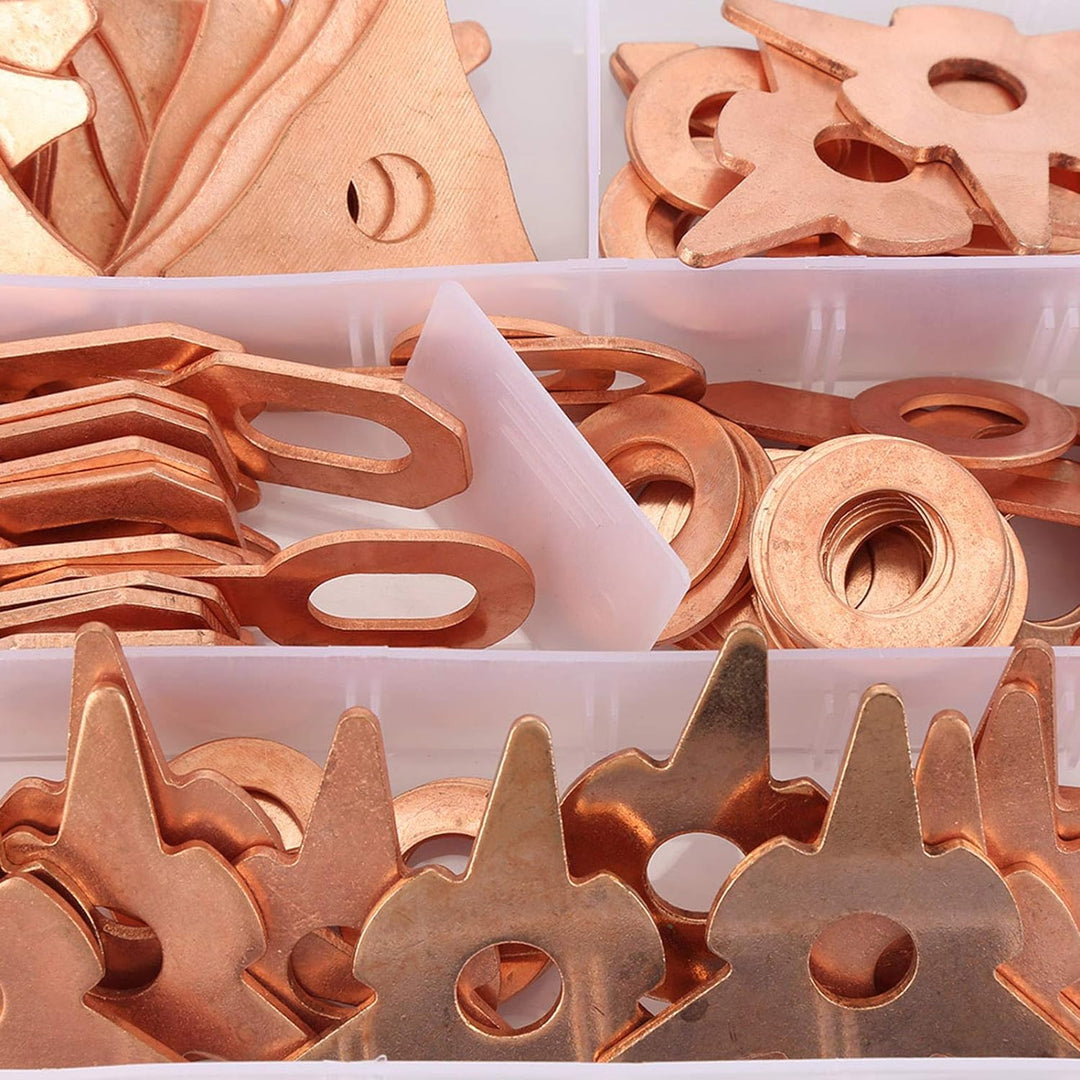 110pcs Triangle Dent Pulling Rings, Triangle Dent Puller Rings Dreieck OT Runde Karosserie Schweisse