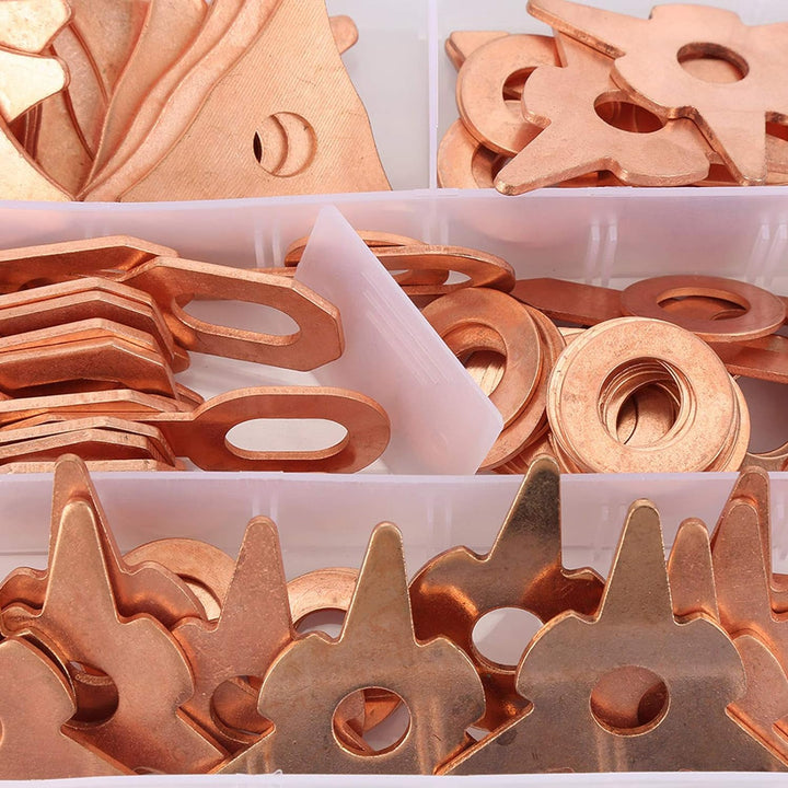 110pcs Triangle Dent Pulling Rings, Triangle Dent Puller Rings Dreieck OT Runde Karosserie Schweisse