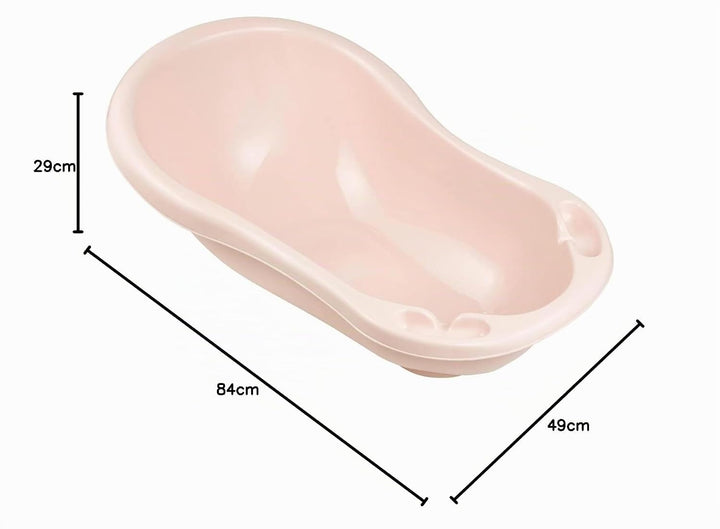 keeeper Ergonomische Babywanne, Ab 0 bis ca. 12 Monate, 84 cm, Wiktoria, Nordic Pink 84 cm Nordic Pi