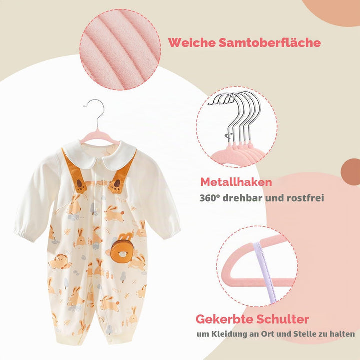 ManGotree Baby Samt Kleiderbügel, Säugling und Kleinkind Kleiderbügel, rutschfeste Kinder Kleiderbüg