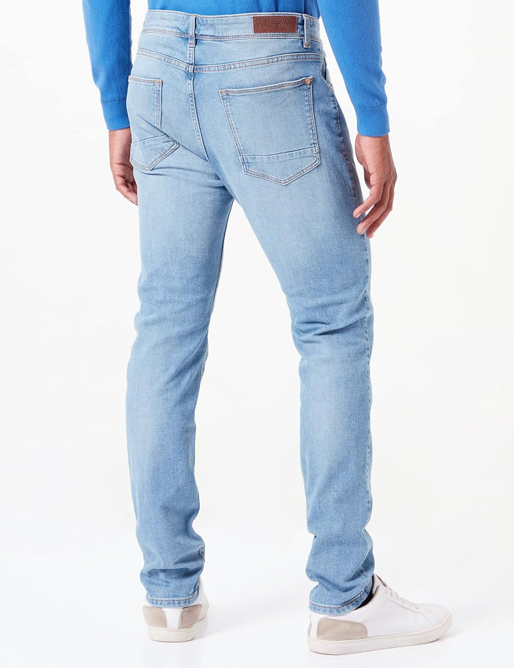 United Colors of Benetton Herren Hose 29 Blauer Denim 913, 29 Blauer Denim 913