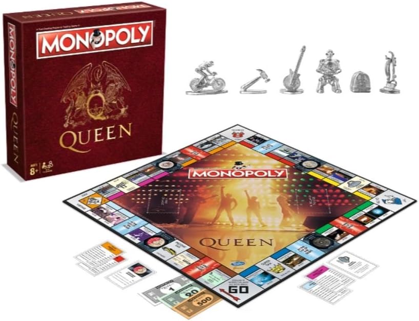 Winning Moves Monopoly Queen Edition für Fans (englische Ausgabe), Queen