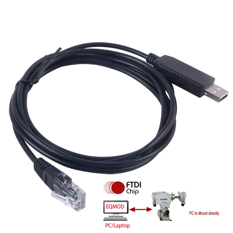 Serielles USB-zu-RJ45-EQMOD-Steuerkabel für Skywatcher HEQ5pro AZEQ5 AZEQ6 EQ6-R-Teleskop-PC-Anschlu