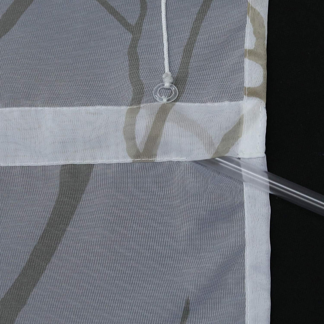 ESLIR Raffrollo mit Schlaufen Gardinen Küche Raffgardinen Transparent Schlaufenrollo Modern Vorhänge