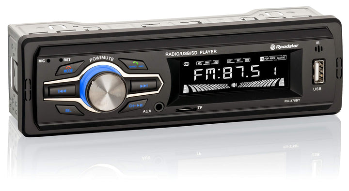Roadstar RU-375BT Digitales Autoradio AM/FM, Bluetooth-Freisprecheinrichtung, Stereo-Autoradio, USB-