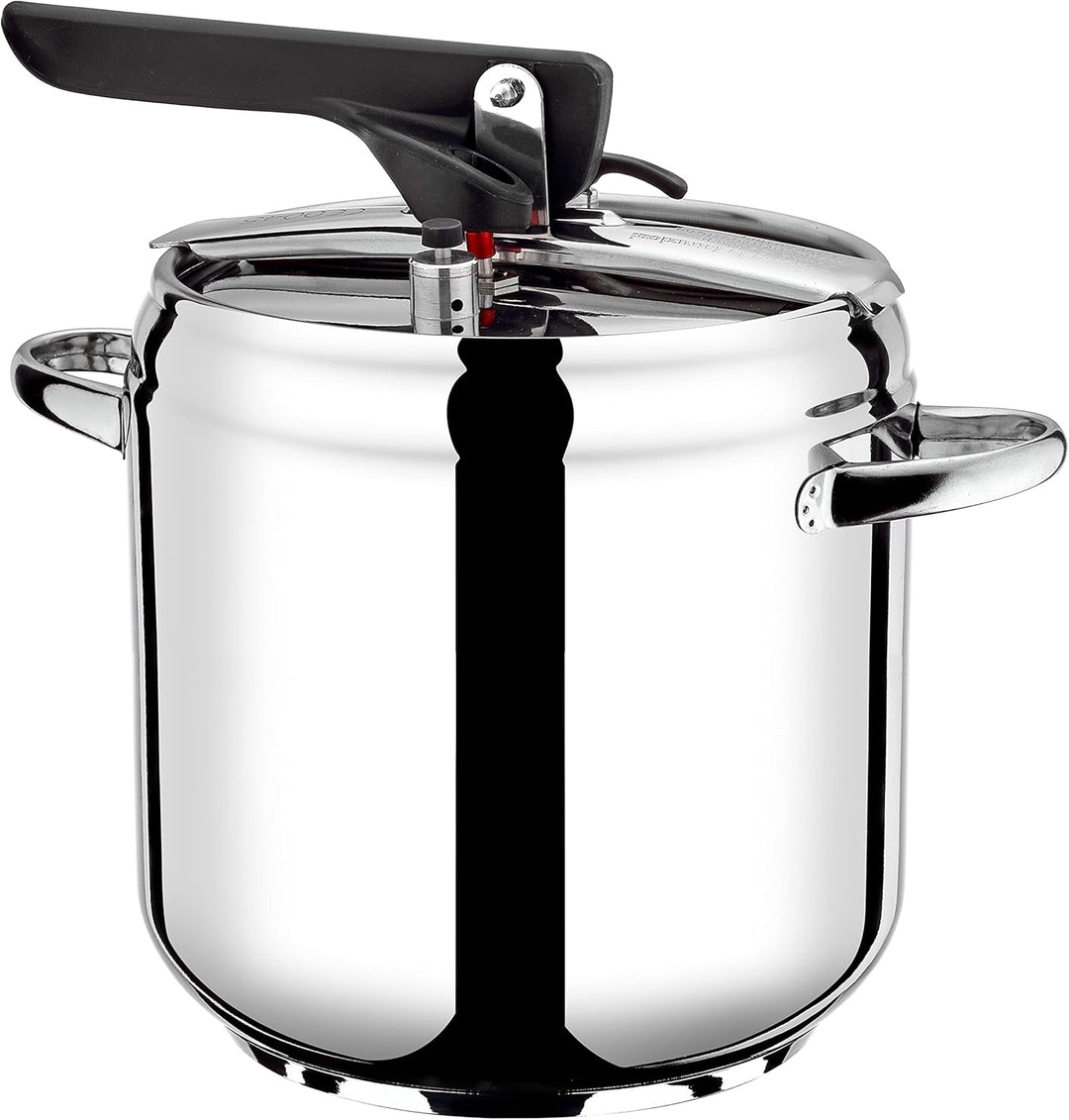 Pintinox First Schnellkochtopf aus nickelfreiem Edelstahl, induktionsgeeignet, mit 4 Sicherheitssyst