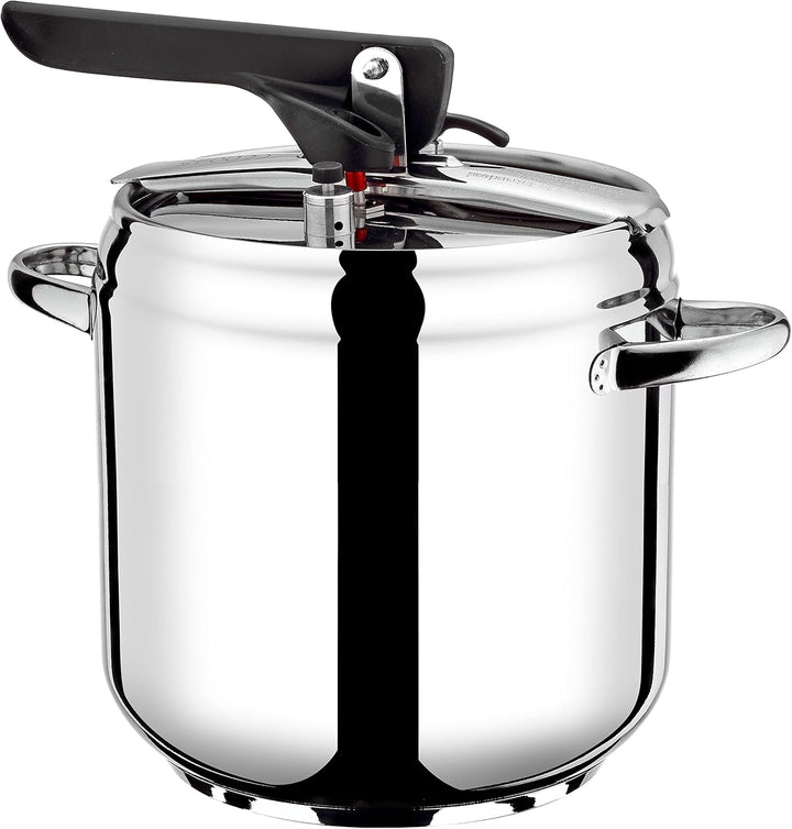Pintinox First Schnellkochtopf aus nickelfreiem Edelstahl, induktionsgeeignet, mit 4 Sicherheitssyst