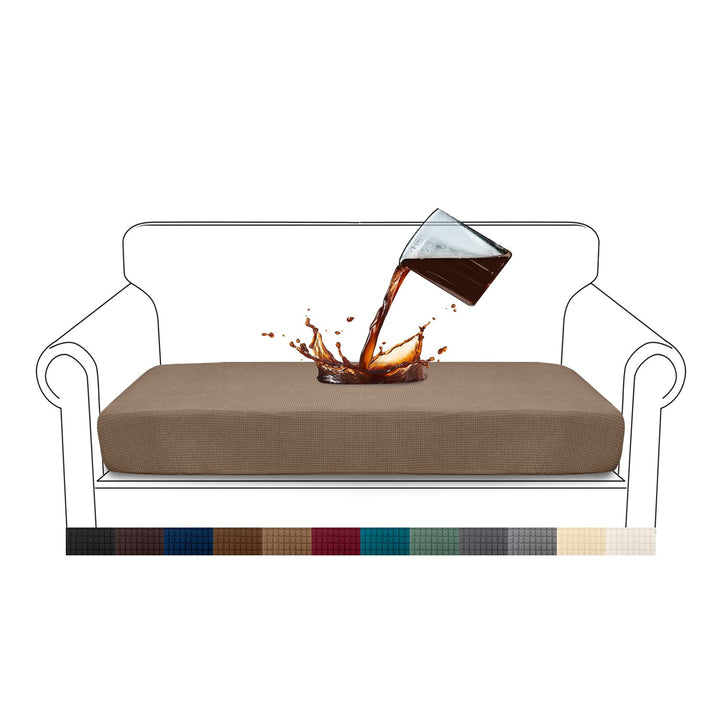 Granbest Premium Wasserdicht Sofa Sitzkissenbezug, High Stretch Jacquard Sitzkissenschutz Sofasitzbe