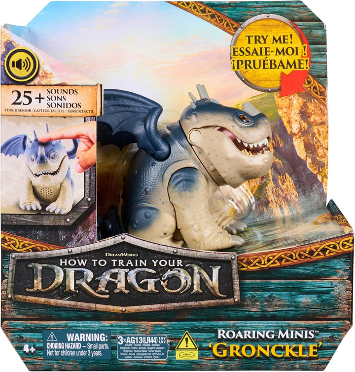 Dreamworks How to Train your Dragon, Interaktiver Mini-Drache Fleischklops, Figur mit Soundeffekten,