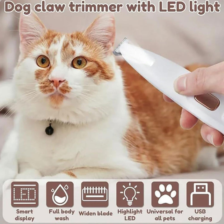 Paw Trim Pro, Pfotentrimmer Für Hunde, Schermaschine Hund, Leise Wasserdicht Hundepfoten Trimmer Für