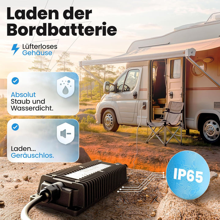24V Batterie-Ladegerät LiFePO4 29,2V 10A 300W | Optimiert für Lithium-Eisenphosphat-Akku | Auto-Batt