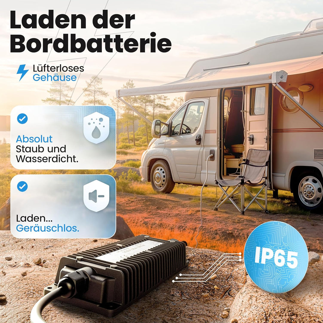 24V Batterie-Ladegerät LiFePO4 29,2V 10A 300W | Optimiert für Lithium-Eisenphosphat-Akku | Auto-Batt