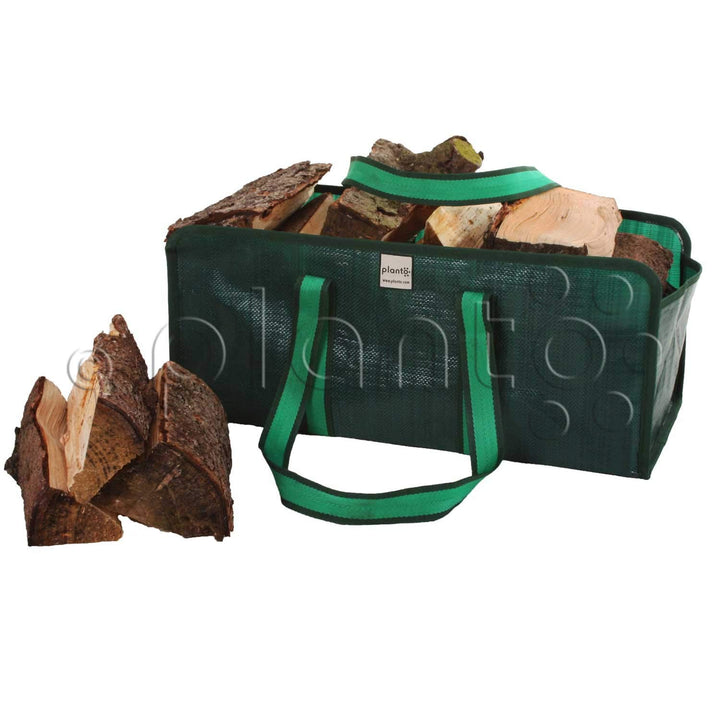 planto Kaminholztasche Selbststehende Tasche für Brennholz, Brennholztasche, Einkaufstasche, reissfe