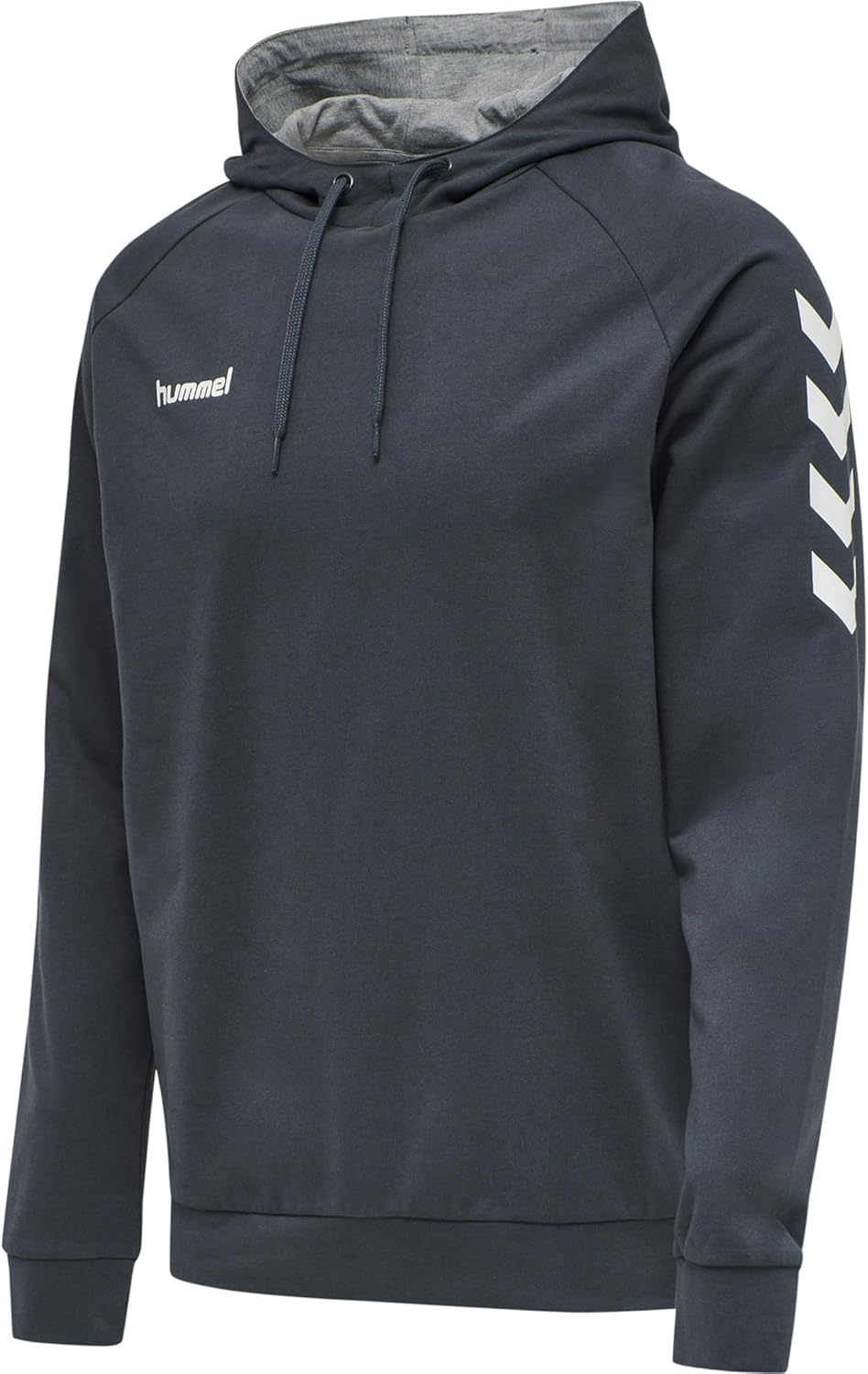 hummel Herren go Cotton Hoodie Kapuzenpullover M Grauweiss, M Grauweiss