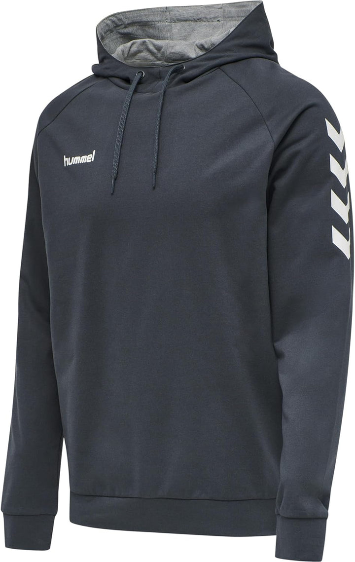 hummel Herren go Cotton Hoodie Kapuzenpullover M Grauweiss, M Grauweiss