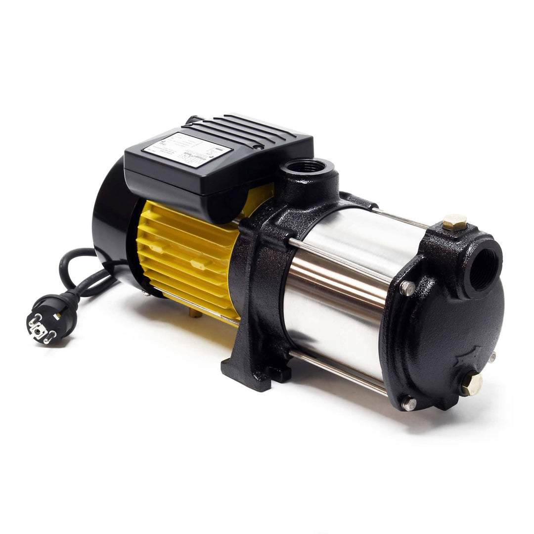 Wiltec Mehrstufige Kreiselpumpe 6000l/h 550W Förderhöhe 35m, Ansaughöhe 9m, 2850U/min, Wasserpumpe f