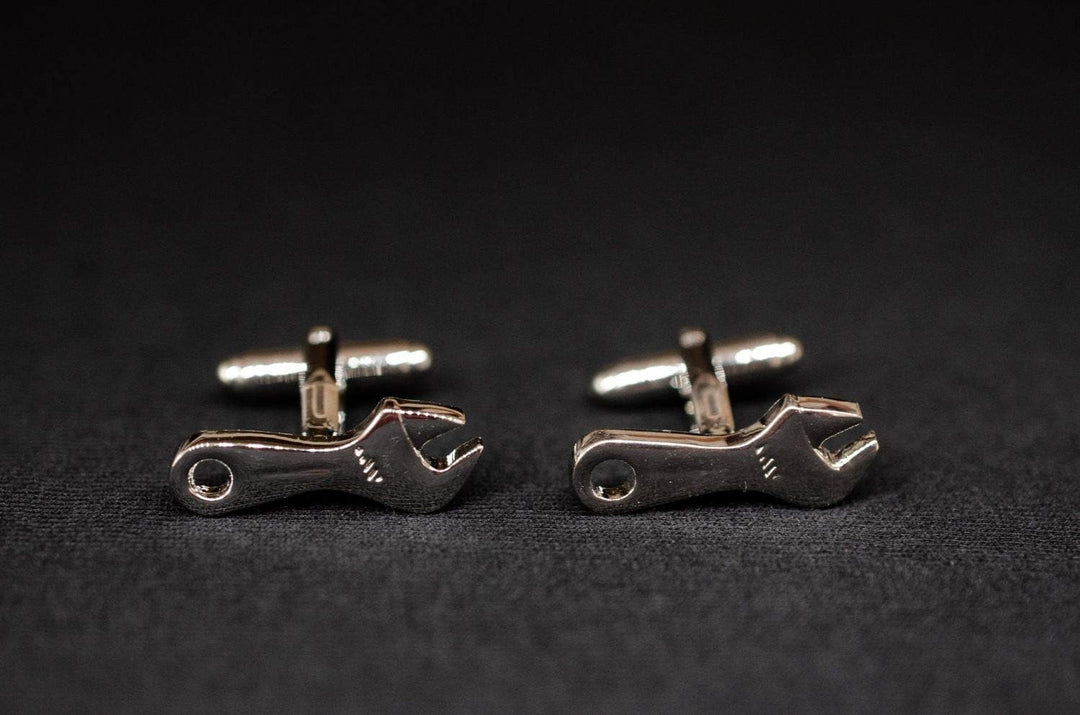 Miniblings Schraubenschlüssel Maulschlüssel Manschettenknöpfe - Handmade I Manschettenknopf Cufflink