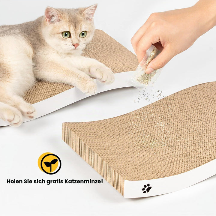 Conlun - Katzen Kratzbrett - Katzen Kratzpappe mit Premium-Kratztextur, langlebige Kätzchen Kratzmat