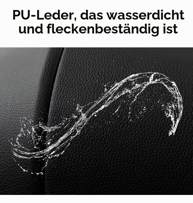Magic ZC PU-Leder Kinderwagen 3 in 1, Kinderwagen Set Umkehrbarem Doppelschiebemodus, Kombikinderwag