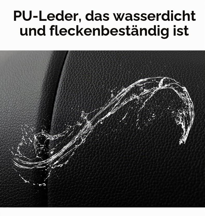 Magic ZC PU-Leder Kinderwagen 3 in 1, Kinderwagen Set Umkehrbarem Doppelschiebemodus, Kombikinderwag