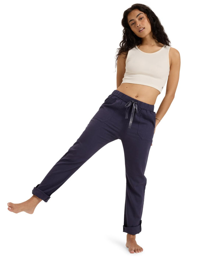 Roxy On The Seashore - Cargo Hose aus Leinen für Frauen Weiss XS Mood Indigo, XS Mood Indigo