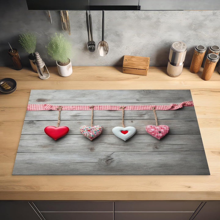 KitchenYeah© Herdabdeckplatte Einteilig Ceranfeld Abdeckplatte für | 85x52 cm - Induktionsschutz Cer