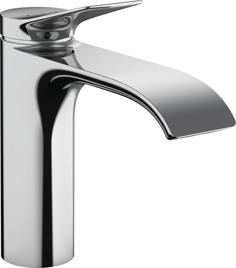 hansgrohe Vivenis - Waschtischarmatur ohne Ablauf, Wasserhahn Bad mit Auslauf Höhe 110 mm, Mischbatt