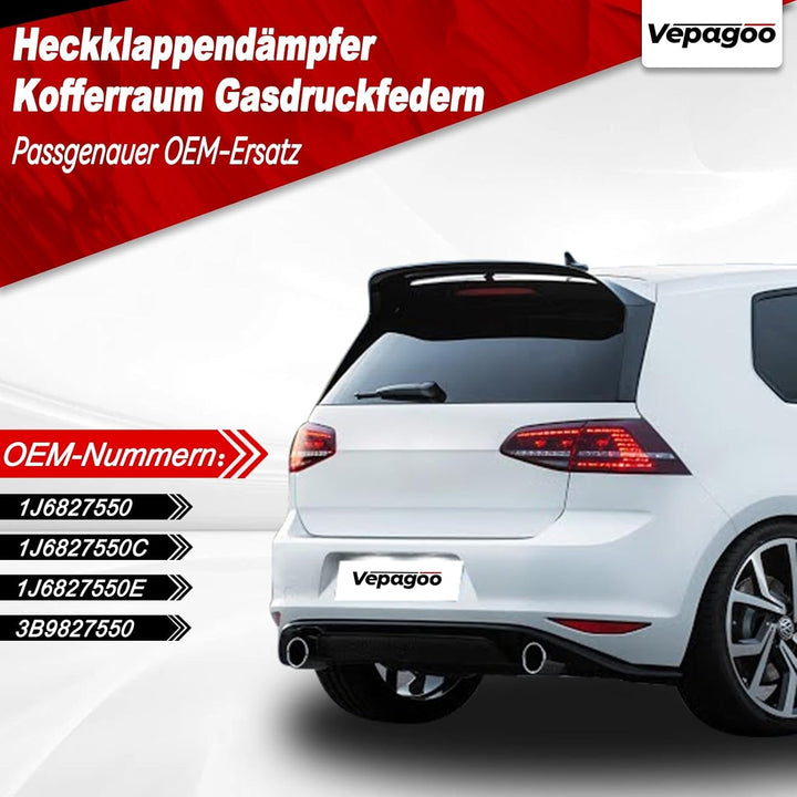 Vepagoo Heckklappendämpfer Gasdruckfedern für Bora Variant 1J6 1999-2005 Golf IV 1J1 Golf IV Variant