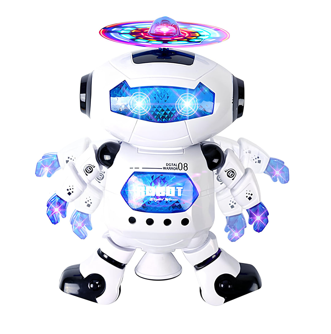 Spielzeugroboter mit Lichtern und Klängen, Tanz spielt und leuchtet Roboter, gehen mit Lichtern und