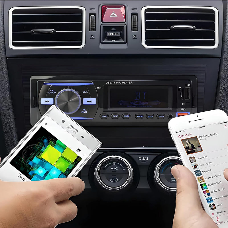 Retoo Autoradio mit Bluetooth Freisprecheinrichtung und Fernbedienung, 1 DIN MP3 Player mit 2 USB fü