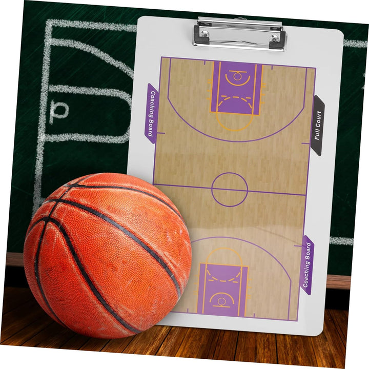 Garneck Doppelseitiges Basketball Taktikboard Aus Robustem PVC Basketball Strategie Board Mit Front
