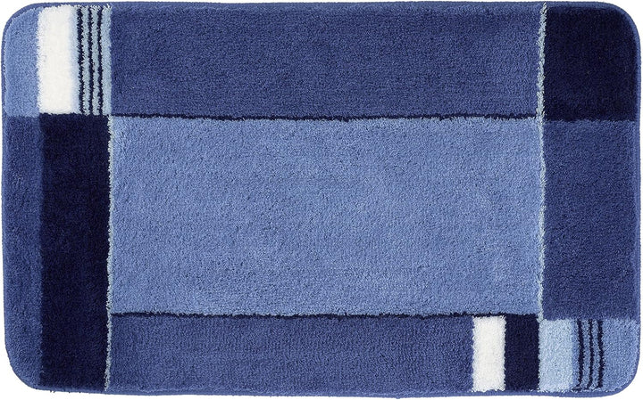 Kleine Wolke Badteppich Padova blau 60 x 100 cm Marineblau 60 x 100 cm Single, Marineblau 60 x 100 c
