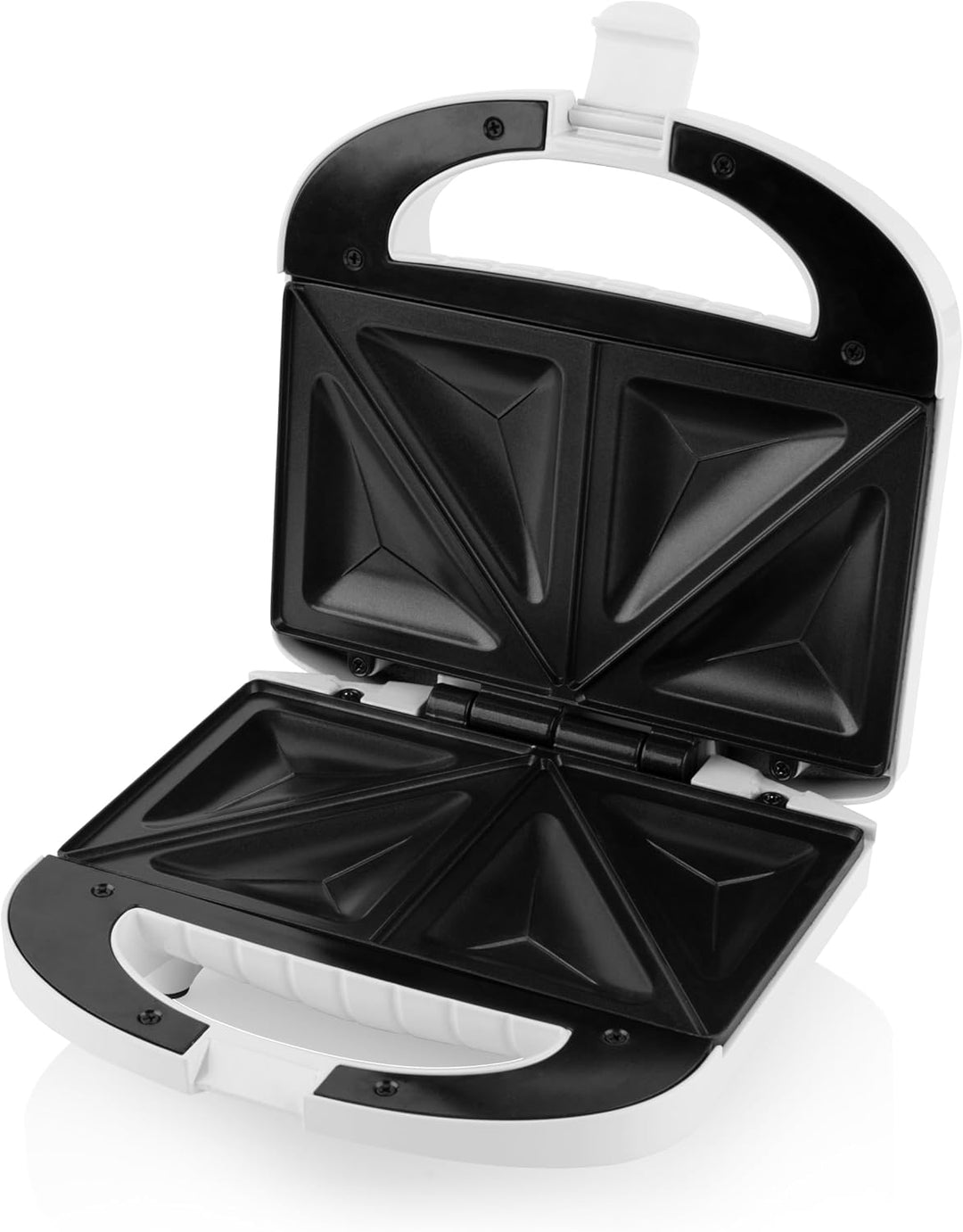 HYUNDAI ELECTRONICS SM625W I Sandwichmaker I 800 W | Sandwichmaker für 4 Dreiecke | Temperaturkontro