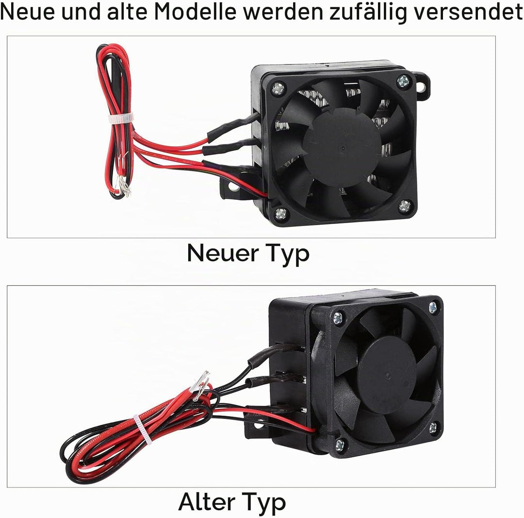 Nikou PTC Heizung 12V 100W, Auto Heizlüfter Fan Lufterhitzer Konstante Temperatur Heizelement Energi