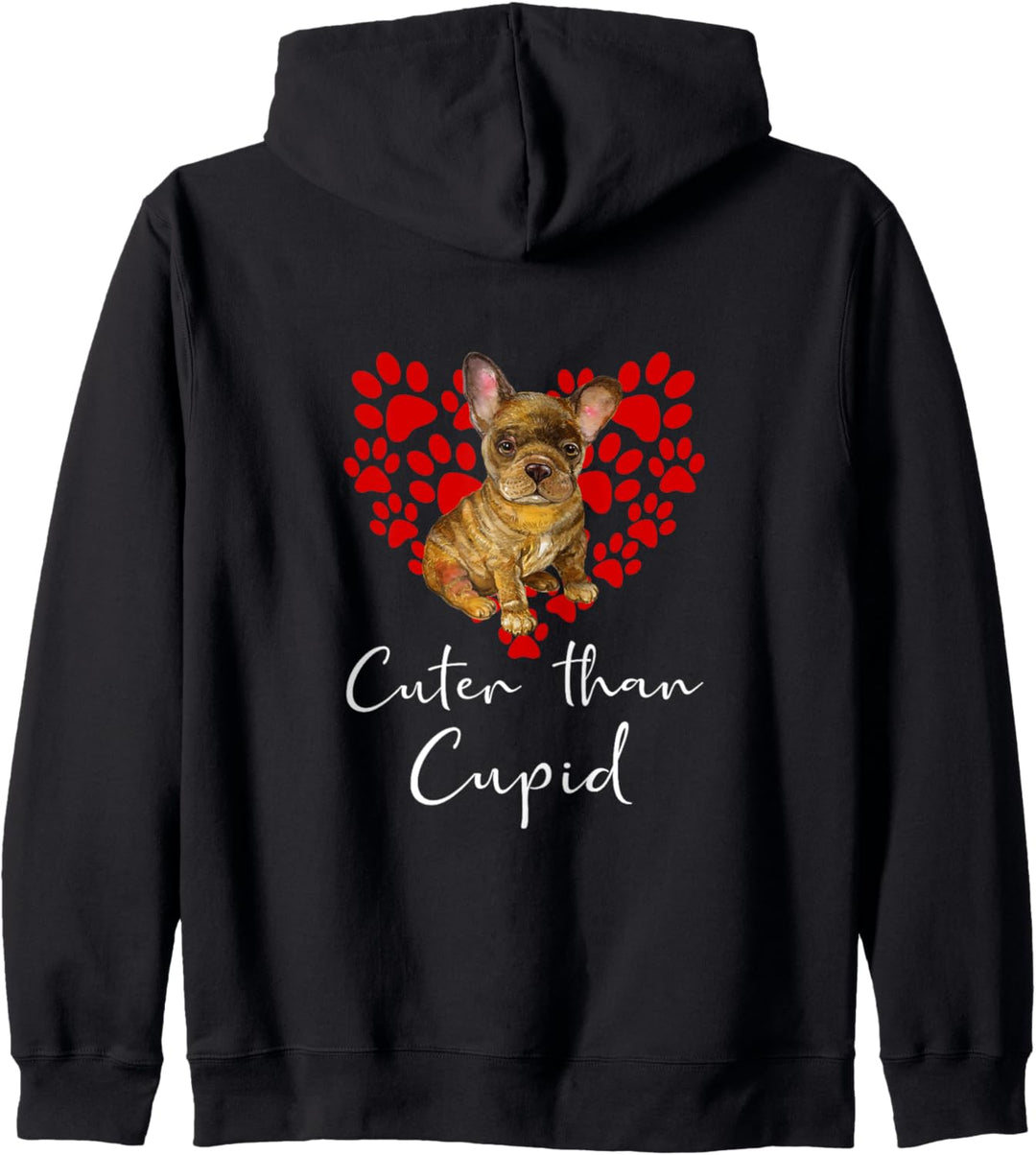 FRANZÖSISCHE BULLDOGGE Cuter Than Cupid Hunde Valentinstag Kapuzenjacke