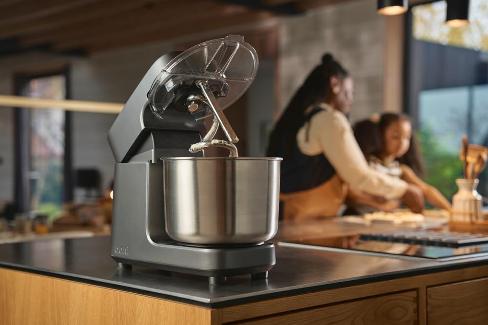 Ooni Halo Pro Professioneller Spiralmixer – 7,3-Liter-Küchenmaschine und Küchenmaschine mit Zubehör,