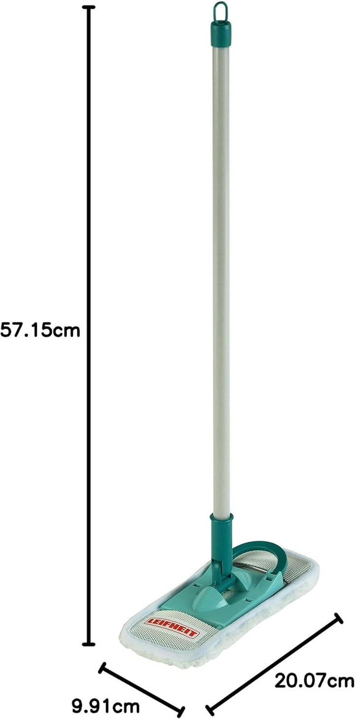 Theo Klein 6554 Leifheit Wischer I Kinder-Flachwischer mit abnehmbarem Wischaufsatz I Masse: 22 cm x