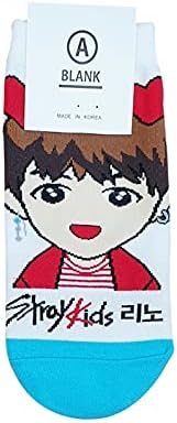 Women's Kpop [Stray Kids] Cartoon Character Socks- 8 Pairs Set- Made in Korea