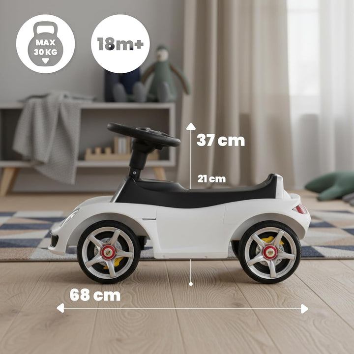 sun baby Rutschauto ab 18 Monaten – Porsche Carrera GT – Lenkrad mit Knöpfen, Scheinwerfer, realisti