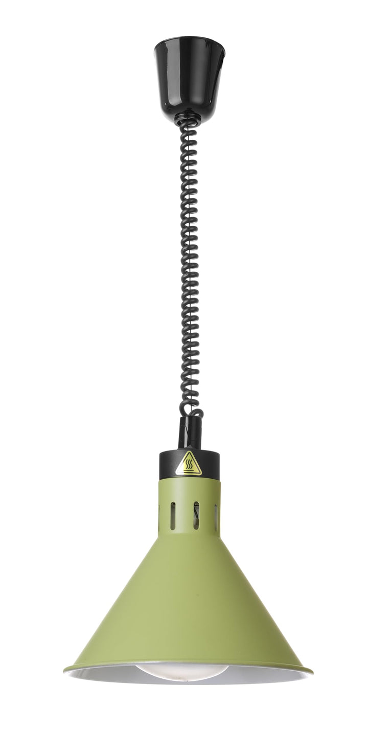 HENDI Wärmelampe, Konisch, Inkl. Bruchsicher Infrarotlampe, Höhenverstellbar, zum Warmhalten von Spe